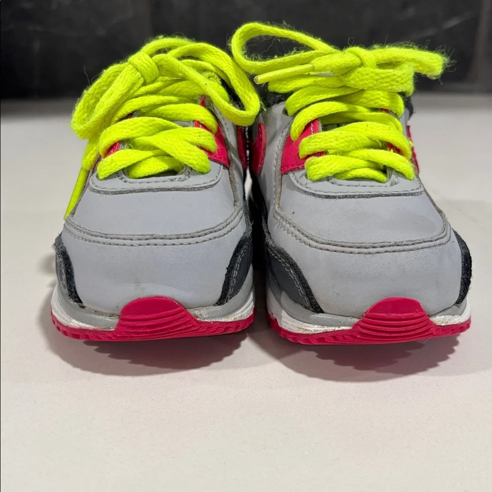 Nike Airmax Pink Gray Green Casual Sneakers Tennis Shies‎ Little Kids Size 5